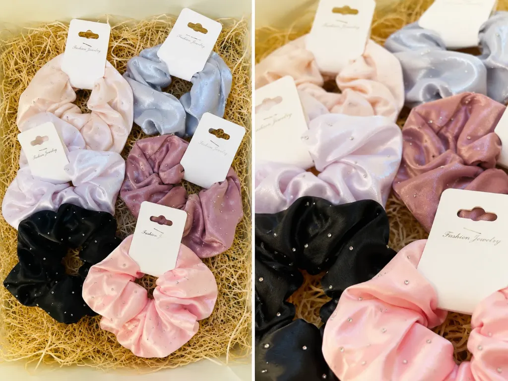 VishEn Pearl Bloom Scrunchies