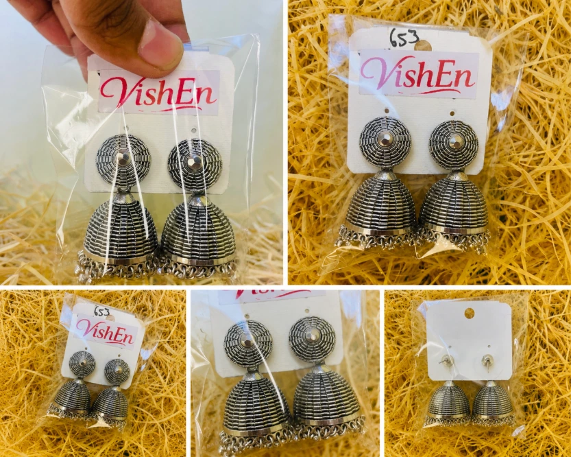 VishEn Noor Jhumka Earrings