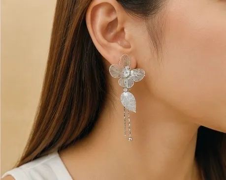 VishEn Moonlit Blossom Earrings